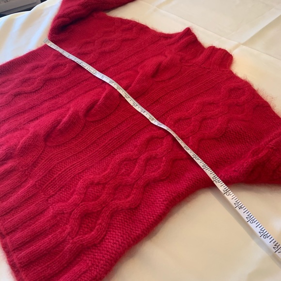Express Tricot XS/S Red Sweater angora and lambswool - Picture 6 of 11